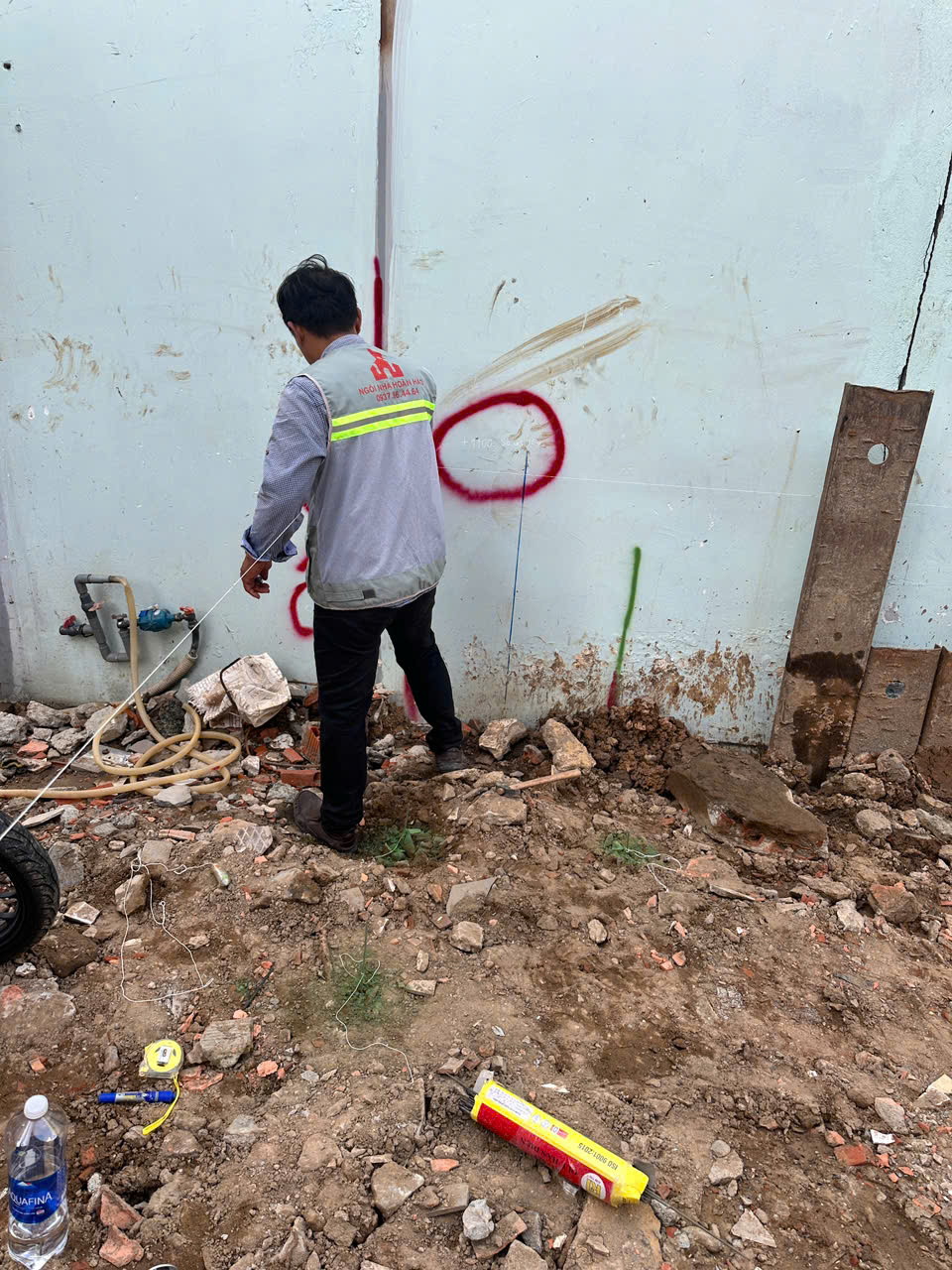 chi phí xây nhà 4 tầng — ảnh thi công thực tế Ngôi Nhà Hoàn Hảo (2)